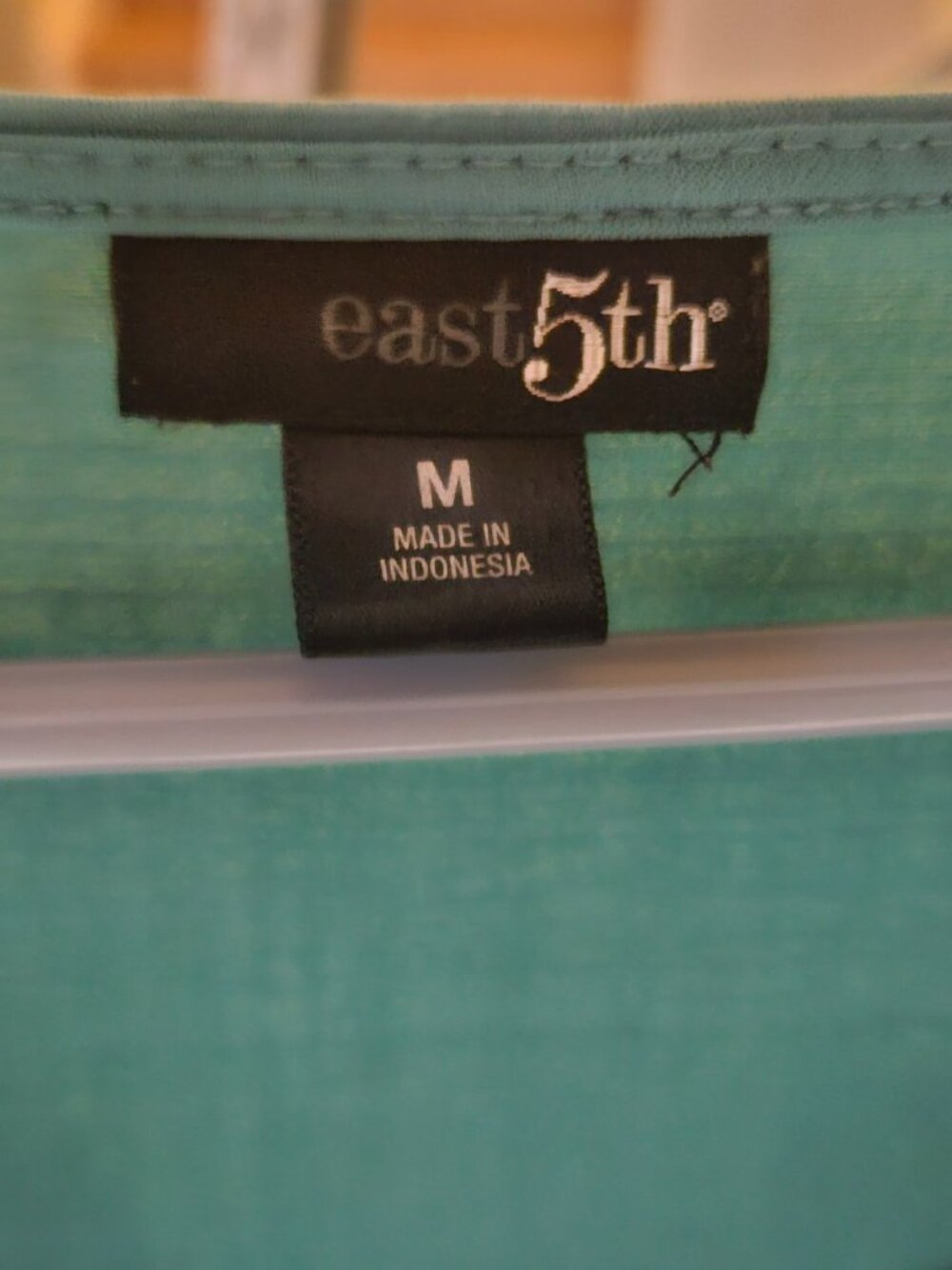 Turquoise East 5th Ave Top Blouse Shirt